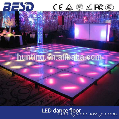 Indoor P10 full color Acrylic glass LED dance floor screen made in China/ shenzhen factory HD xxx video LED billboard